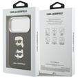 Чохол Karl Lagerfeld Grained Karl & Choupette Heads Pins & Logo для iPhone 17 Pro