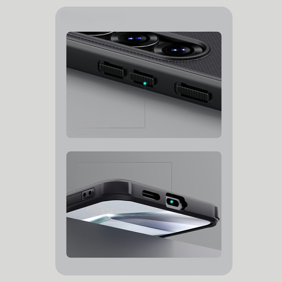 Чехол NILLKIN для Samsung Galaxy S25, Frosted Shield, для MagSafe, чёрный