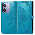 Откидной чехол для Oppo A40 / Oppo A40m, Mandala, синий