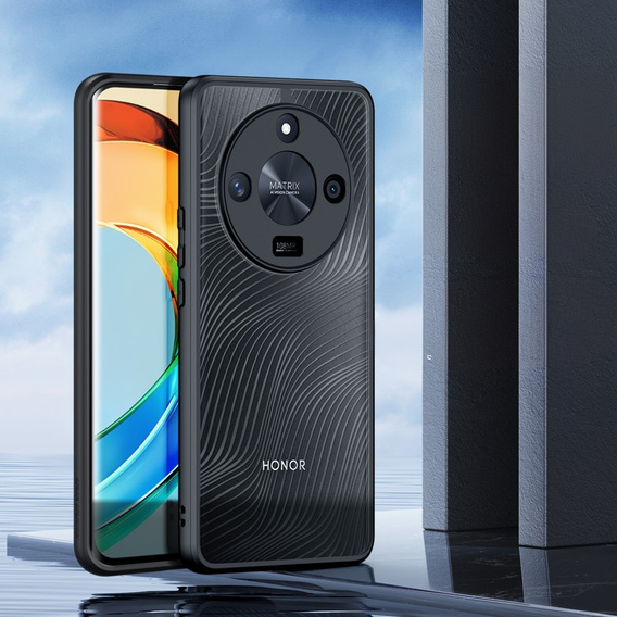 Чехол DuxDucis для Honor Magic 6 Lite 5G, Aimo case, прозрачный / черный