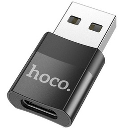 Адаптер HOCO - USB-C TYPE-C на USB-A, Black