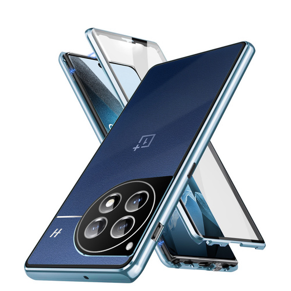 Чехол для OnePlus 13, Magnetic Dual Glass, синий