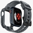 Чехол ремешок SPIGEN до Apple Watch 4/5/6/7/SE 44/45mm, Rugged Armor Pro, Charcoal Grey