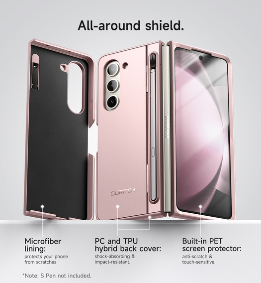 Чехол Suritch Full Body с подставкой и держателем для стилуса для Samsung Galaxy Z Fold5