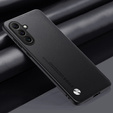 Шкіряний чохол для Samsung Galaxy M55 5G, leather hybrid, чорний