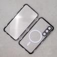 Магнітний чохол Dual Glass MagSafe для Samsung Galaxy S23, чорний