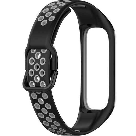 Силиконовый ремешок для Samsung Galaxy Fit 2 SM-R220, Black / Grey