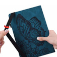 Чехол до Lenovo Tab M9, Wallet Pen Slot, butterflies, коричневый