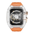 Силиконовый ремешок с чехлом для Apple Watch 4/5/6/7/8/9/SE 44/45MM