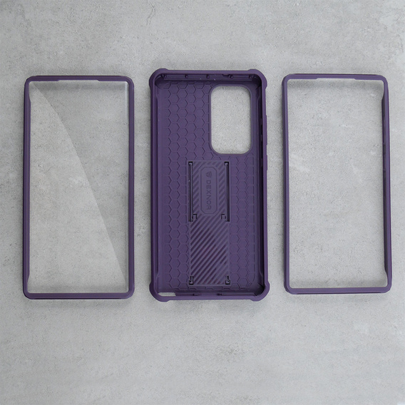 Бронированный чехол для Samsung Galaxy S23 Ultra, Dexnor Full Body (Two Frames), фиолетовый