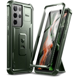 Броньований чохол для Samsung Galaxy S21 Ultra, Dexnor Full Body, зелений