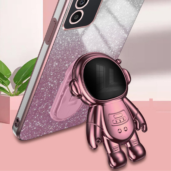 Чехол для Samsung Galaxy A15 4G / 5G, Glitter Astronaut, розовый