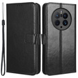 Футляр з клапаном для Huawei Mate 50 Pro 4G, Crazy Horse Wallet, чорний
