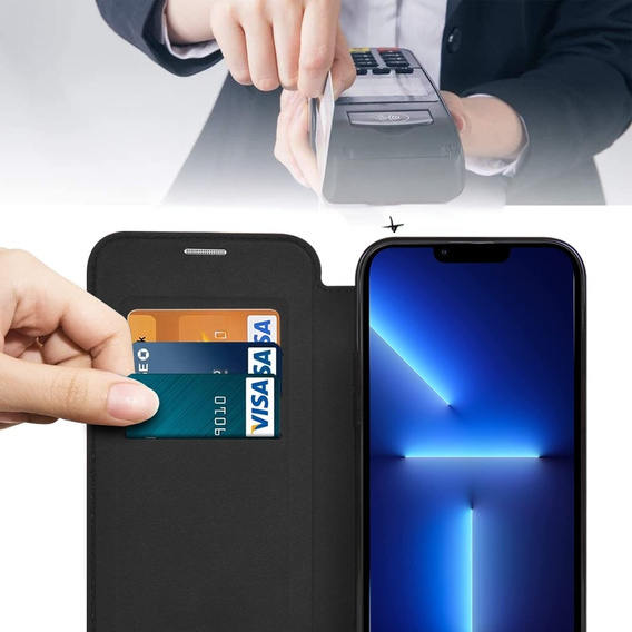Откидной чехол для iPhone 13 Pro Max, RFID Wallet MagSafe CamShield, чёрный