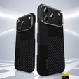 Чехол BENKS Kevlar для Samsung Galaxy S25 Ultra, для MagSafe, Carbon Fiber, чёрный