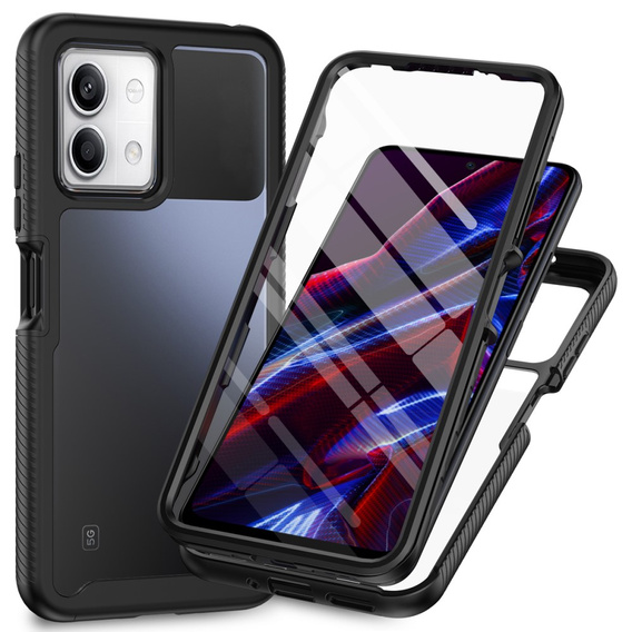 Чoхол Shockproof до Xiaomi Redmi Note 13 5G, із захисним екраном, чорний