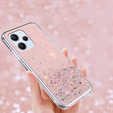 Чoхол до Xiaomi Redmi 12, Glittery, рожевий