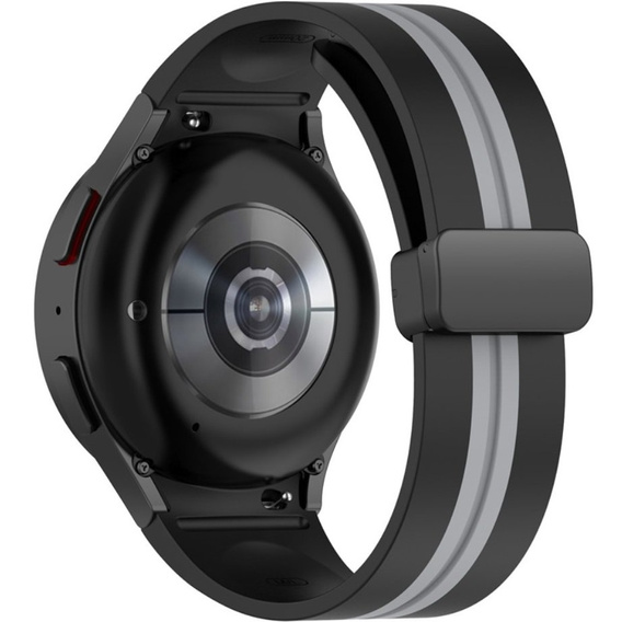Силиконовый ремешок для Fitbit Inspire 3, Red Samsung Galaxy Watch 4 / 5 40/42/44/46/45MM PRO, Black / Grey