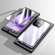 Чехол для Oppo Reno 13, Magnetic Dual Glass, розовый