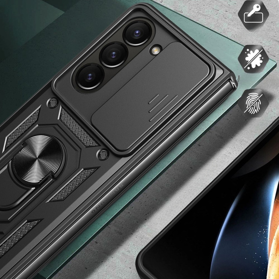 Чехол NOX Camera Slide Samsung Galaxy Z Fold5 5G, CamShield Slide, чёрный