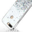 Чехол до Huawei Y7 2018/Enjoy 8, Glittery, прозрачный