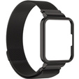 Металический браслет с чехлом для часов Xiaomi Redmi Watch 2 Lite, Black