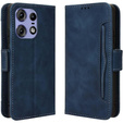 Откидной чехол для Motorola Edge 50 Pro, Card Slot, темно-синий