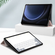 Чехол для Samsung Galaxy Tab S9 FE+ Plus, Smartcase с местом для стилуса, розовый rose gold