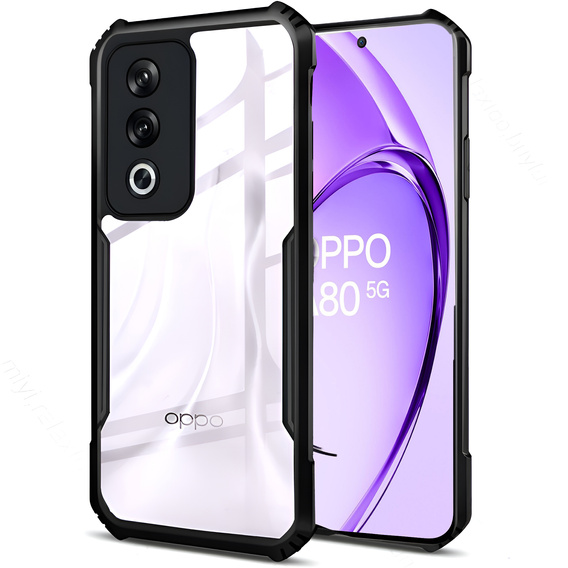 Чoхол до Oppo A80, AntiDrop Hybrid, чорний