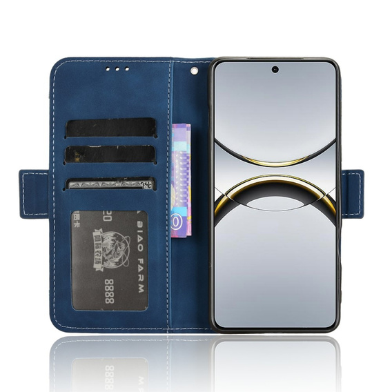 Футляр з клапаном для Oppo Find X8 Pro, Card Slot, темно-синій
