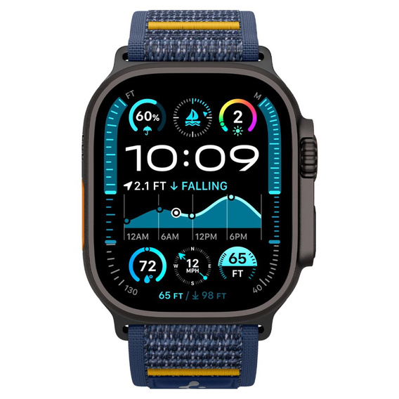 Чoхол ремінець SPIGEN до Apple Watch 4/5/6/7/SE 44/45mm, Rugged Armor Pro, Black