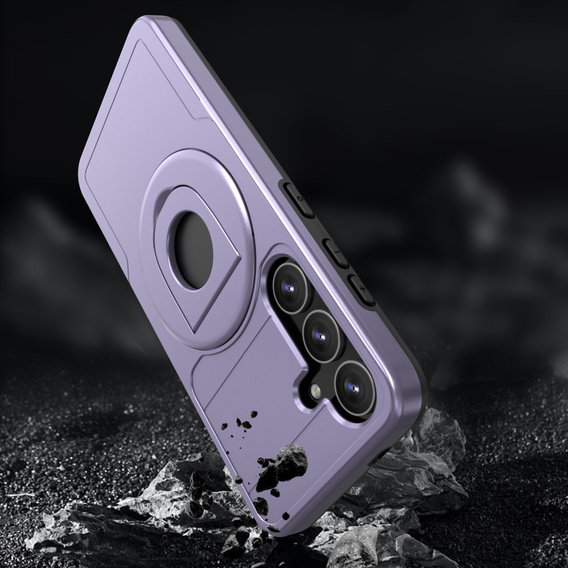 Чехол MagSafe для Samsung Galaxy S24, Military Magnet, чёрный