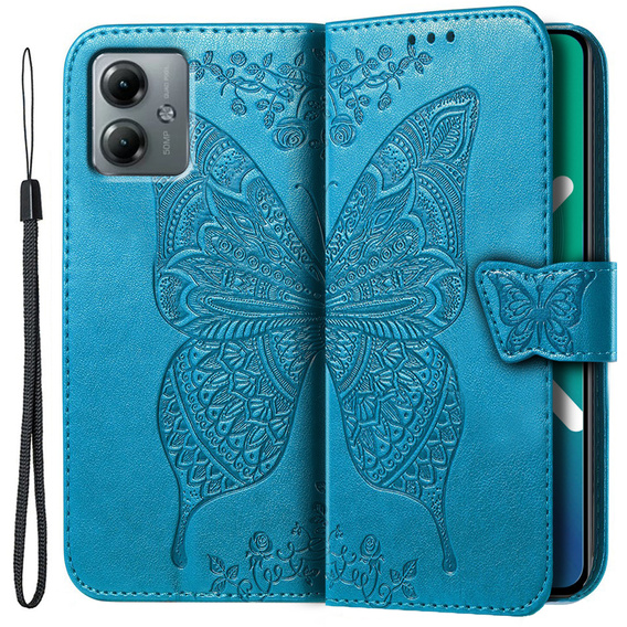 Чохол-книжка для Motorola Moto G14, Butterfly, м'яти
