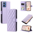 Чохол-сумка для Motorola Moto G24 / G24 Power / G04, Rhombus Crossbody Leather, фіолетовий