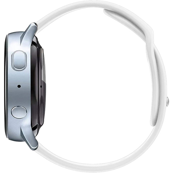 Силиконовый ремешок 20mm, Black/Black Buckle
