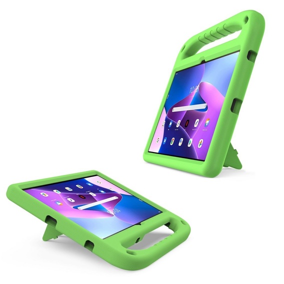 Дитячий чохол для Lenovo Tab M10 Plus 10.6 Gen 3 TB-125F TB-128F, дитячий чохол з ручкою, зелений