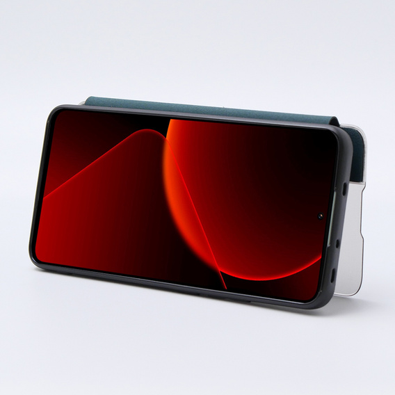 Чехол для Xiaomi 13T / 13T Pro, с откидной крышкой Side View, зелёный
