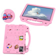 Дитячий чохол для планшета Lenovo Tab M11, Cute Patterns, з підставкою, рожевий