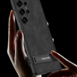 Чехол до Samsung Galaxy S25 Ultra, GKK Leather, чёрный
