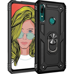 Бронированный Чехол до Huawei P Smart Z, Nox Case Ring, чёрный