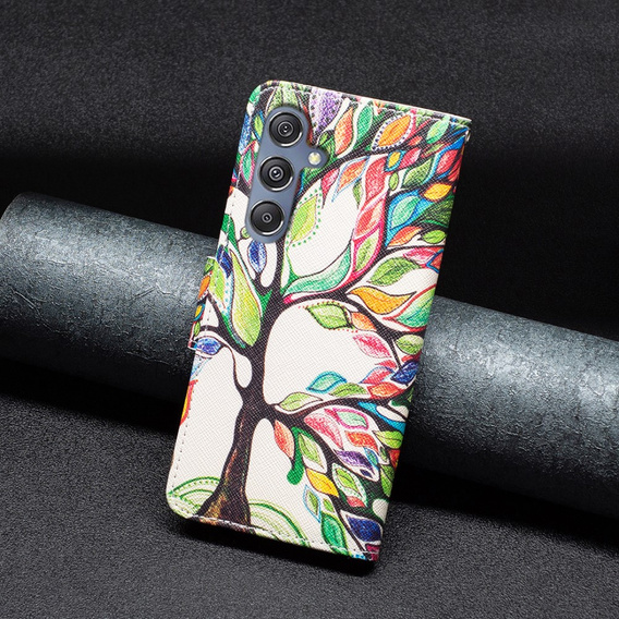 Откидной чехол для Samsung Galaxy M34, Wallet, tree of life, белый
