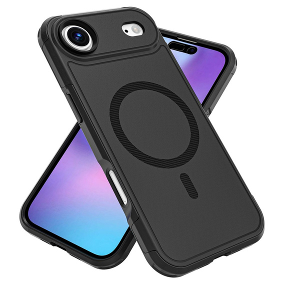 Чохол MagForce для iPhone Air, для MagSafe, броньований, чорний