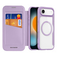 Чохол Dux Ducis для iPhone Air, Skin X Pro, з клапаном, на MagSafe, фіолетовий
