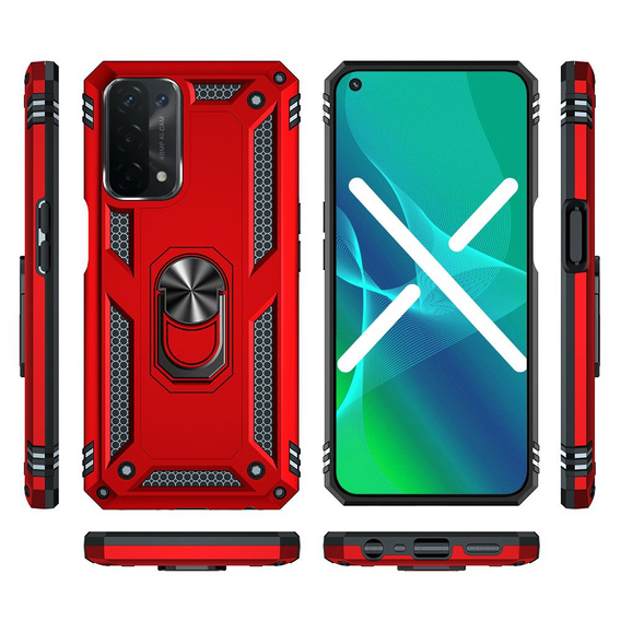 Броньований Чoхол до OPPO A54 5G/A74 5G/A93 5G, Nox Case Ring, червоний