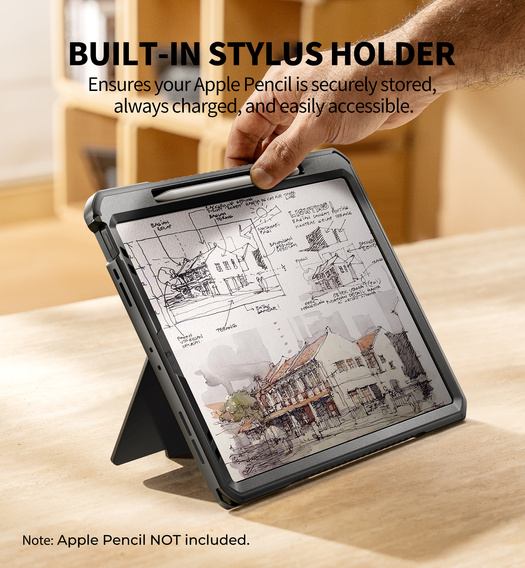 Чехол Dexnor 360° с ремешком и держателем для стилуса для iPad Pro 13" 2024 (7 поколение)