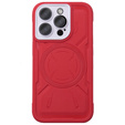 Чохол для iPhone 15 Pro, ERBORD Armor Mag, червоний