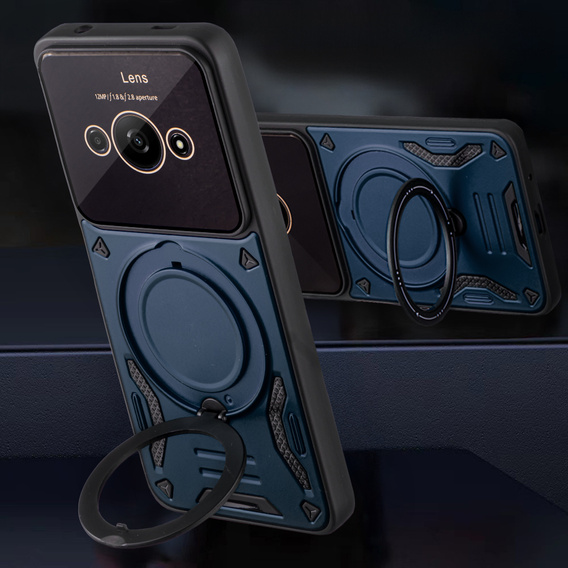 Броньований чохол для Xiaomi Redmi A3, Magnetic Ring, м'яти