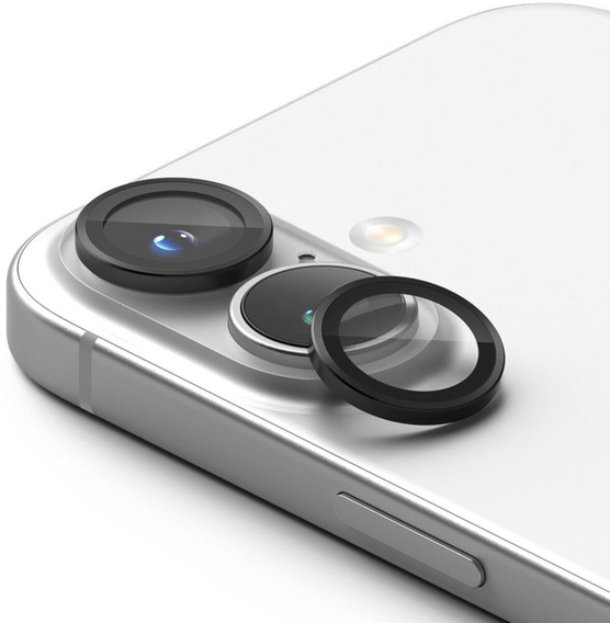 2x загартоване скло ERBORD OPTIK Pro для камери iPhone 16 / 16 Plus, чорний