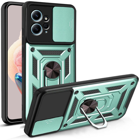 Чехол NOX Camera Slide Xiaomi Redmi Note 12 4G, CamShield Slide, зеленый