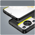 Чехол до Huawei P60 / P60 Pro, Carbon, чёрный